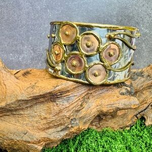 Artisan Mixed Metals Cuff Bracelet - SKU P